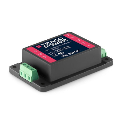 TRACOPOWER Switching Power Supply, TML 20215C, ±15V dc, 667mA, 20W, Dual Output, 100 → 375 V dc, 90 → 264