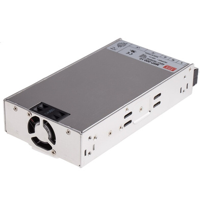 MEAN WELL Switching Power Supply, MSP-300-12, 12V dc, 27A, 324W, 1 Output, 120 → 370 V dc, 85 → 264 V ac