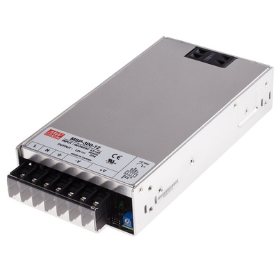 MEAN WELL Switching Power Supply, MSP-300-12, 12V dc, 27A, 324W, 1 Output, 120 → 370 V dc, 85 → 264 V ac