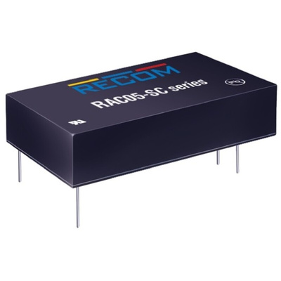 Recom Switching Power Supply, RAC05-05SC, 5V dc, 1A, 5W, 1 Output, 80 → 264V ac Input Voltage