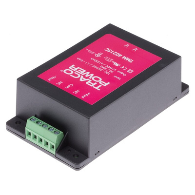 TRACOPOWER Switching Power Supply, TMM 40215C, ±15V dc, ±1.33A, 40W, 1 Output, 85 → 264V ac Input Voltage