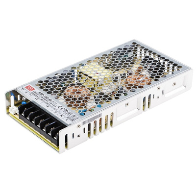 MEAN WELL Switching Power Supply, 48V dc, 3.2A, 153.6W, 1 Output, 120 → 370 V dc, 85 → 264 V ac Input