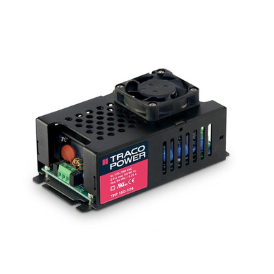 TRACOPOWER Switching Power Supply, TPP 150-124, 24V dc, 6.25A, 150W, 1 Output, 90 → 264V ac Input Voltage