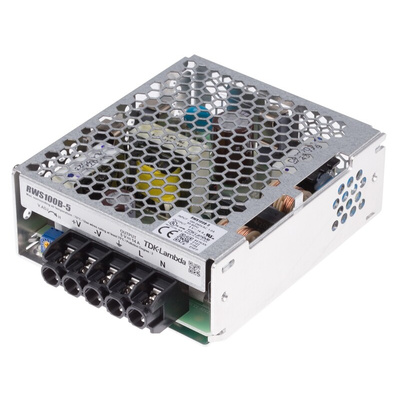 TDK-Lambda Switching Power Supply, RWS100B-5, 5V dc, 14A, 70W, 1 Output, 120 → 370 V dc, 85 → 265 V ac