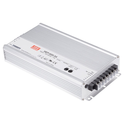 MEAN WELL Switching Power Supply, HEP-600-54, 54V dc, 11.2A, 604.8W, 1 Output, 127 → 431 V dc, 90 → 305 V