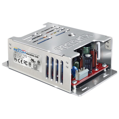 Recom Switching Power Supply, RACM40-24S, 24V dc, 1.67A, 40W, 1 Output, 90 → 264V ac Input Voltage