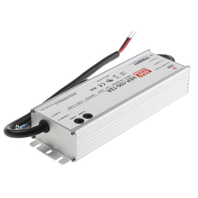 MEAN WELL Switching Power Supply, HEP-100-12A, 12V dc, 8.34A, 100W, 1 Output, 127 → 431 V dc, 90 → 305 V