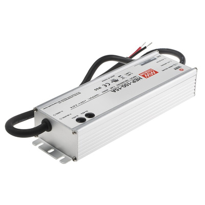 MEAN WELL Switching Power Supply, HEP-100-15A, 15V dc, 6.67A, 100W, 1 Output, 127 → 431 V dc, 90 → 305 V