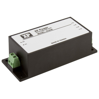 XP Power Switching Power Supply, ECE40US15-S, 15V dc, 2.67A, 40W, 1 Output, 120 → 370 V dc, 85 → 264 V ac