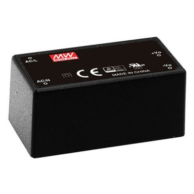 MEAN WELL Switching Power Supply, IRM-05-24, 24V dc, 230mA, 5.5W, 1 Output, 120 → 370 V dc, 85 → 264 V ac
