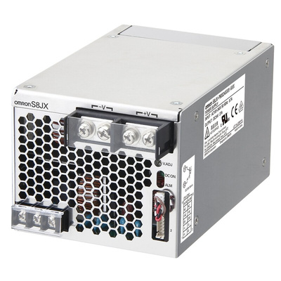 Omron Switching Power Supply, S8JX-P60012CD, 12V dc, 53A, 600W, 1 Output, 100 → 240V ac Input Voltage
