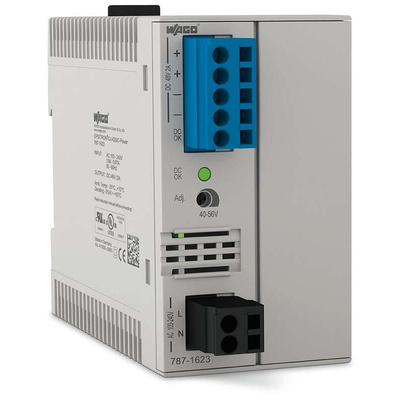 Wago Switching Power Supply, 787-1623, 48V dc, 2A, 96W, 100 → 240V ac Input Voltage