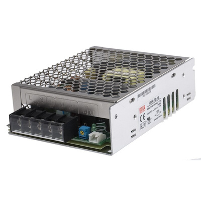 MEAN WELL Switching Power Supply, HRP-75-15RS, 15V dc, 5A, 75W, 1 Output, 120 → 370 V dc, 85 → 264 V ac