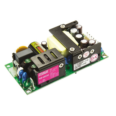 TRACOPOWER Switching Power Supply, TOP 60533, 5 V dc, ±15 V dc, 2.4 A, 6 A, 500 mA, 55W, Triple Output, 110 →