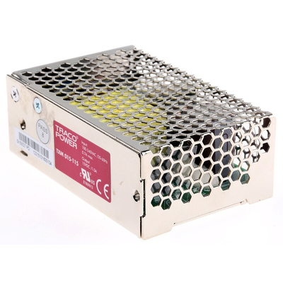 TRACOPOWER Switching Power Supply, TXM 015-115, 15V dc, 1A, 15W, 1 Output, 90 → 264V ac Input Voltage
