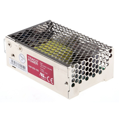 TRACOPOWER Switching Power Supply, TXM 025-103, 3.3V dc, 6A, 25W, 1 Output, 90 → 264V ac Input Voltage