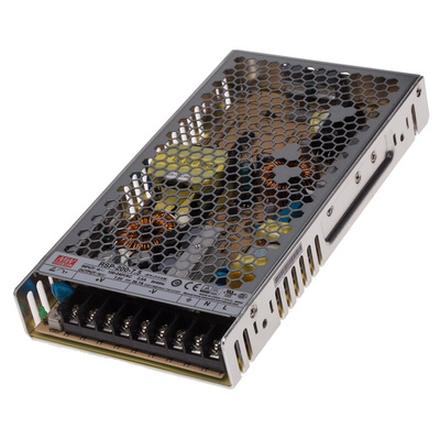 MEAN WELL Switching Power Supply, RSP-200-7.5, 7.5V dc, 26.7A, 200W, 1 Output, 124 → 370 V dc, 88 → 264 V