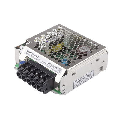 TDK-Lambda Switching Power Supply, HWS15A-24/A, 24V dc, 650mA, 15W, 1 Output, 120 → 370 V dc, 85 → 265 V
