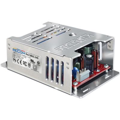 Recom Switching Power Supply, RACM65-24S, 24V dc, 2.71A, 0.15W, 1 Output, 85 → 264V ac Input Voltage