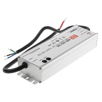 MEAN WELL Switching Power Supply, HEP-150-12A, 12V dc, 12.5A, 150W, 1 Output, 127 → 431 V dc, 90 → 305 V