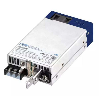 Cosel Switching Power Supply, PCA600F-12, 12V dc, 53A, 636W, 1 Output, 85 → 264V ac Input Voltage