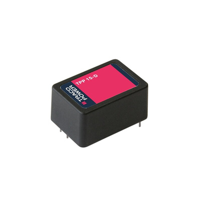 TRACOPOWER Switching Power Supply, TPP 15-103-D, 3.3V dc, 4A, 13.2W, 1 Output, 120 → 370 V dc, 85 → 264 V