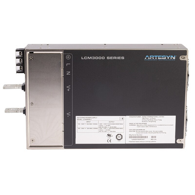 Artesyn Embedded Technologies Switching Power Supply, LCM3000Q-T, 24V dc, 125A, 3kW, 1 Output, 90 → 264V ac