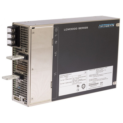 Artesyn Embedded Technologies Switching Power Supply, LCM3000Q-T, 24V dc, 125A, 3kW, 1 Output, 90 → 264V ac