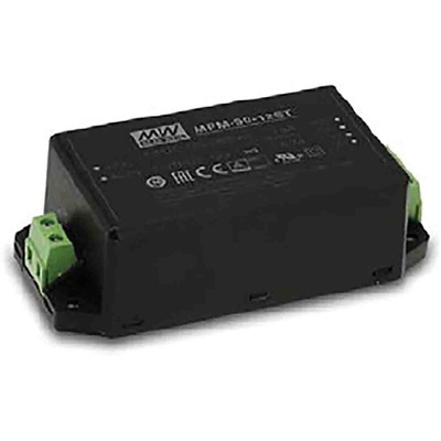 MEAN WELL Switching Power Supply, MPM-90-15ST, 15V dc, 5.67A, 85W, 1 Output, 80 → 264V ac Input Voltage