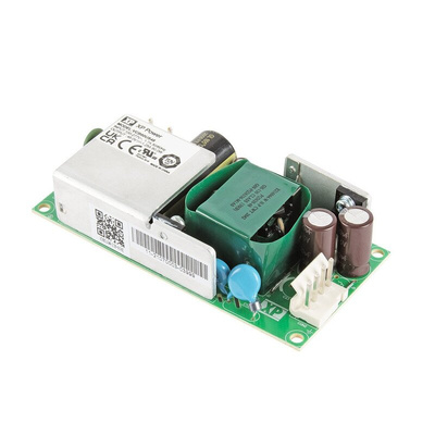 XP Power AC-DC Power Supply, VCB60US24, 24V dc, 2.5A, 60W, 1 Output, 90 → 305V ac Input Voltage