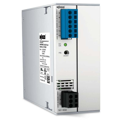 Wago Switching Power Supply, 787-1632/000-070, 24V dc, 10A, 240W, 100 → 240V ac Input Voltage