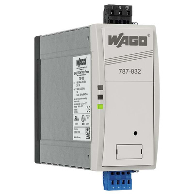 Wago Switching Power Supply, 787-832, 24V dc, 10A, 240W, 100 → 240V ac Input Voltage