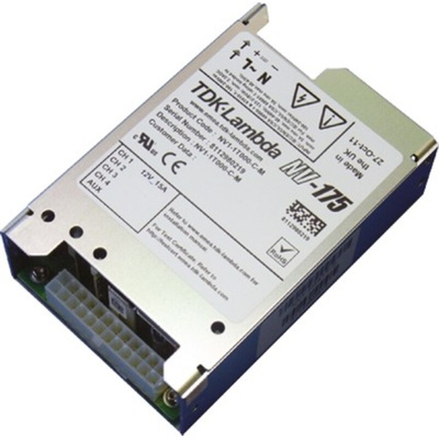 TDK-Lambda Switching Power Supply, NVM1-1G000-S1-C, 24V dc, 7.5A, 180W, 1 Output, 90 → 264V ac Input Voltage