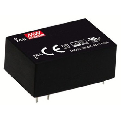 MEAN WELL Switching Power Supply, IRM-01-3.3, 3.3V dc, 300mA, 1W, 1 Output, 120 → 430 V dc, 85 → 305 V ac