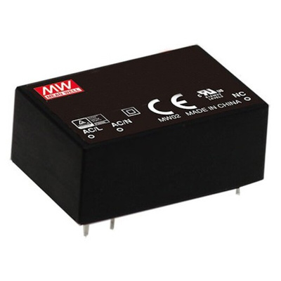 MEAN WELL Switching Power Supply, IRM-03-3.3, 3.3V dc, 900mA, 3W, 1 Output, 120 → 430 V dc, 85 → 305 V ac