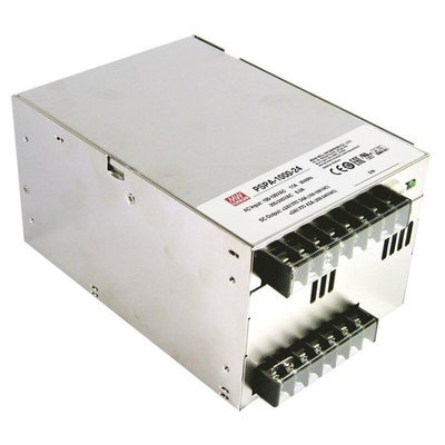 MEAN WELL Switching Power Supply, PSPA-1000-24, 24V dc, 42A, 1.008kW, 1 Output, 127 → 370 V dc, 90 → 264
