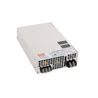 MEAN WELL Switching Power Supply, CSP-3000-400, 400V dc, 7.5A, 3kW, 1 Output, 180 → 264 V ac, 254 → 370 V