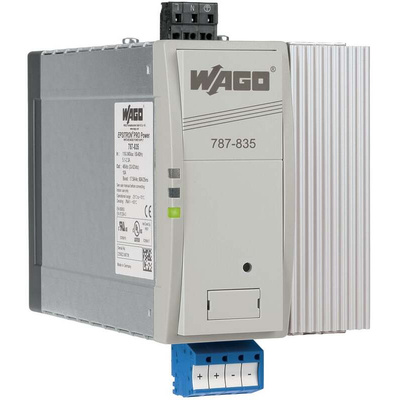Wago Switching Power Supply, 787-835, 48V dc, 10A, 480W, 100 → 240V ac Input Voltage