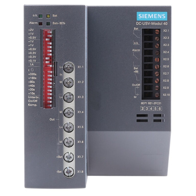 Siemens 22 → 29V dc Input DIN Rail Uninterruptible Power Supply, SITOP DC