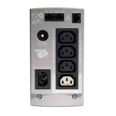 APC 180 → 266V Input Stand Alone Uninterruptible Power Supply, 650VA (400W), Back-UPS CS