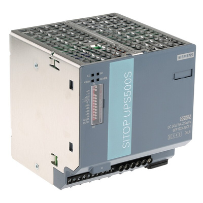 Siemens 24V dc Input DIN Rail Uninterruptible Power Supply (360W), SITOP UPS500S