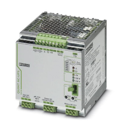 Phoenix Contact 240V Input DIN Rail Uninterruptible Power Supply (400W), QUINT-UPS