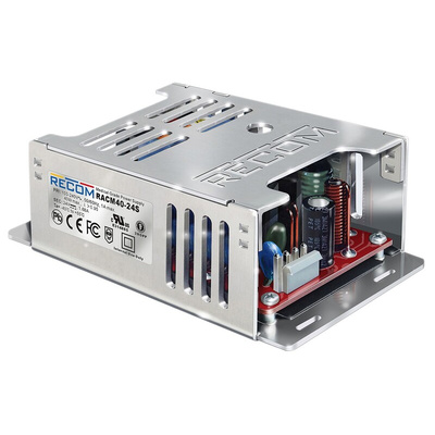 Recom Switching Power Supply, RACM40-12S, 12V dc, 3.333A, 40W, 1 Output, 90 → 264V ac Input Voltage