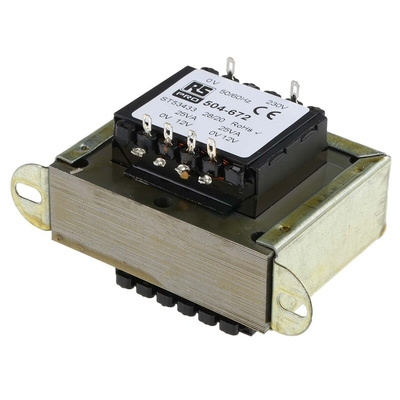 RS PRO 50VA 2 Output Chassis Mounting Transformer, 12V ac, IEC 61558-2-6