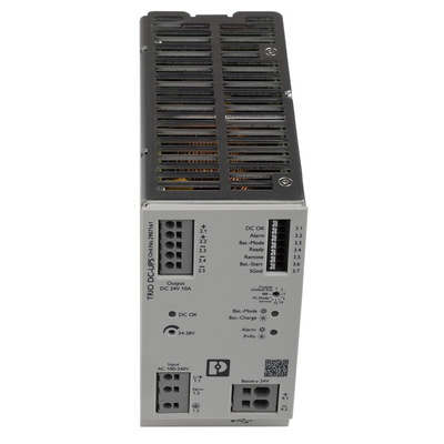 Phoenix Contact 100 → 240V ac Input DIN Rail Uninterruptible Power Supply (240W), TRIO-UPS