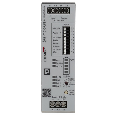 Phoenix Contact 18 → 30V dc Input DIN Rail Uninterruptible Power Supply (720W), QUINT4