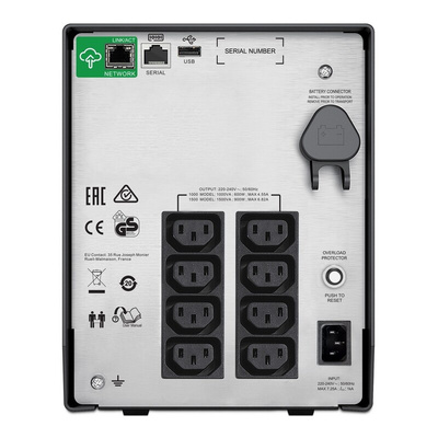 APC 230V Input Stand Alone Uninterruptible Power Supply, 1500VA (900W), Smart-UPS