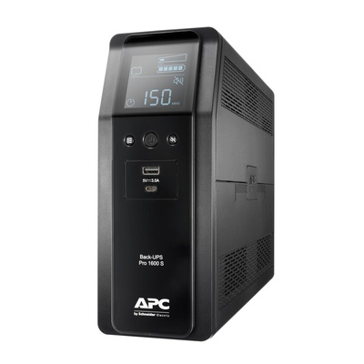 APC 230V Input Stand Alone Uninterruptible Power Supply, 1600VA (960W), Back UPS Pro BR