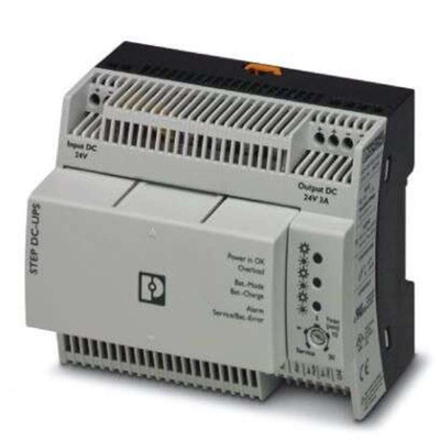 Phoenix Contact DIN Rail Uninterruptible Power Supply, 72VA (72W), STEP-UPS