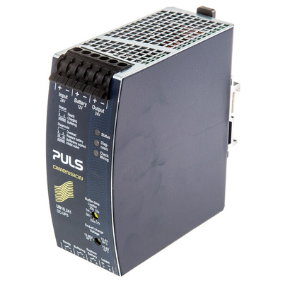 PULS 22.5 → 30V dc Input DIN Rail Uninterruptible Power Supply (240W), DIMENSION